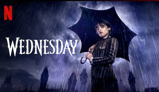 A poster for the Netflix series ″Wednesday″ (2022) [NETFLIX]