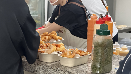Fried Shrimp sold at Gocheok Dome Stadium in western Seoul [WOO JI-WON] 