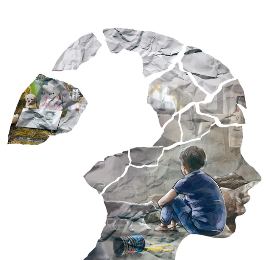 Child abuse illustration [JOONGANG ILBO]