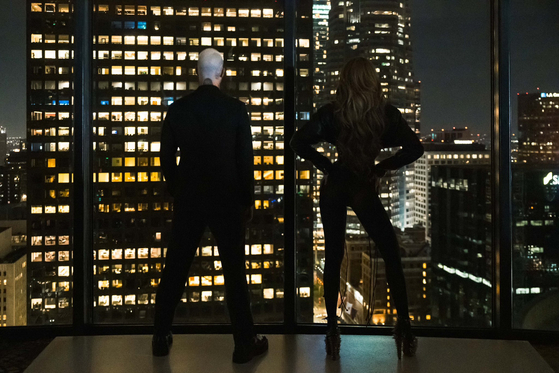 An image of Adam Levine, left, and an unidentified woman who has been speculated to be Lisa posted on Maroon 5's X account on April 23, teasing a collaboration between the two. [X/MAROON 5]