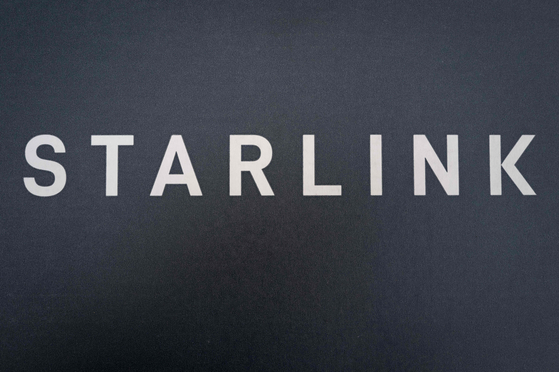 A Starlink logo is shown on the company's product packaging on Sept. 13, 2024 in Chicago, Illinois. [AFP/YONHAP]