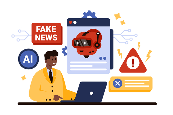 An illustration depicting AI-generated deepfake images [GETTYIMAGESBANK]
