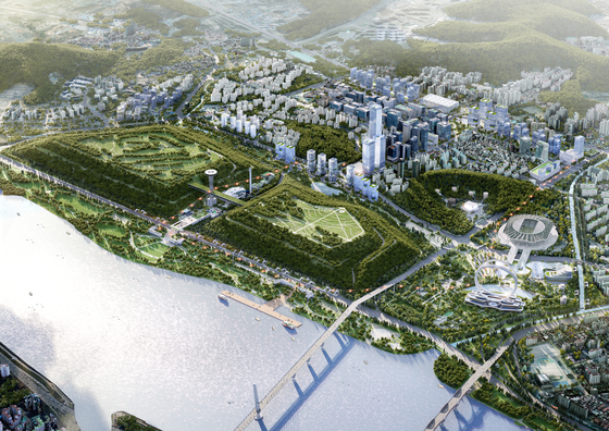 Overall rendering of the Sangam-dong Re-Creation Project [SEOUL METROPOLITAN GOVERNMENT]