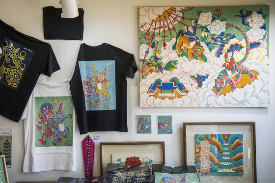 Merchandise available for purchase during the 2025 Spring K-Royal Culture Festival's K-Heritage Market at Gyeongbok Palace in Jongno District, central Seoul. [KOREA HERITAGE AGENCY]