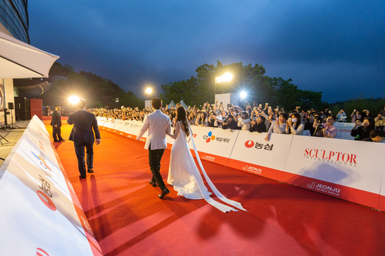A red carpet image from the 25th Jeonju International Film Festival in 2024 [JIFF]