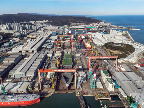 HD Hyundai Heavy Industries' Ulsan shipyard [HD HEAVY INDUSTRIES]