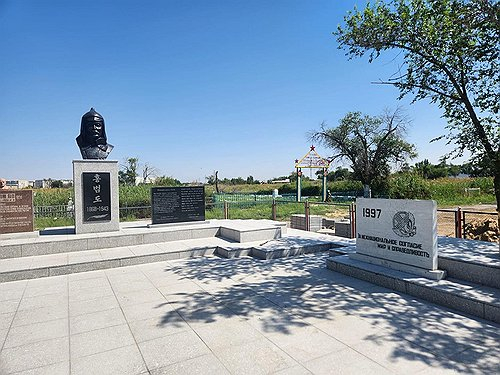 A park dedicated to revered Korean independence fighter Hong Beom-do in Kazakhstan. [MINISTRY OF PATRIOTS AND VETERANS] 