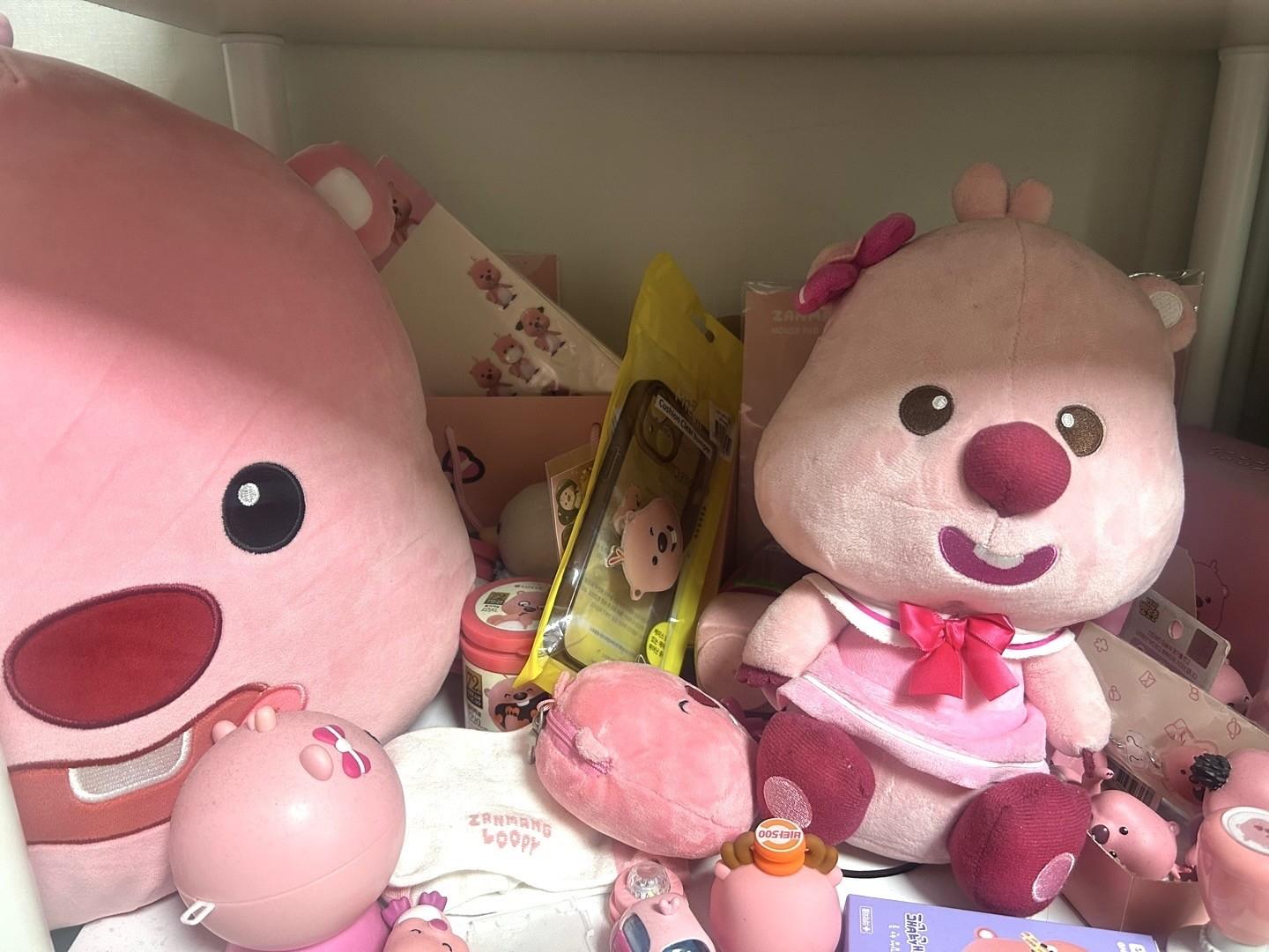 Interviewee Jin Yun-ju's collection of Zanmang Loopy-themed products [JIN YUN-JU]