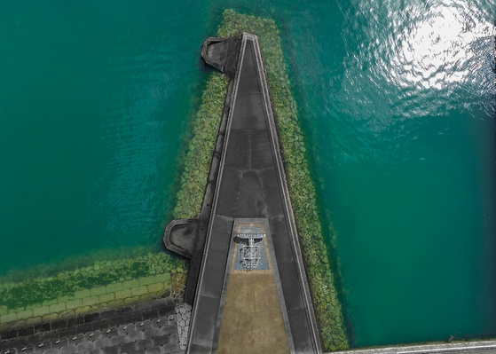 Korean artist Boo Ji-hyun's sculpture ″The Home″ installed at Uno Port in Japan’s Setouchi region for the 2025 Setouchi Triennale [BOO JI-HYUN]