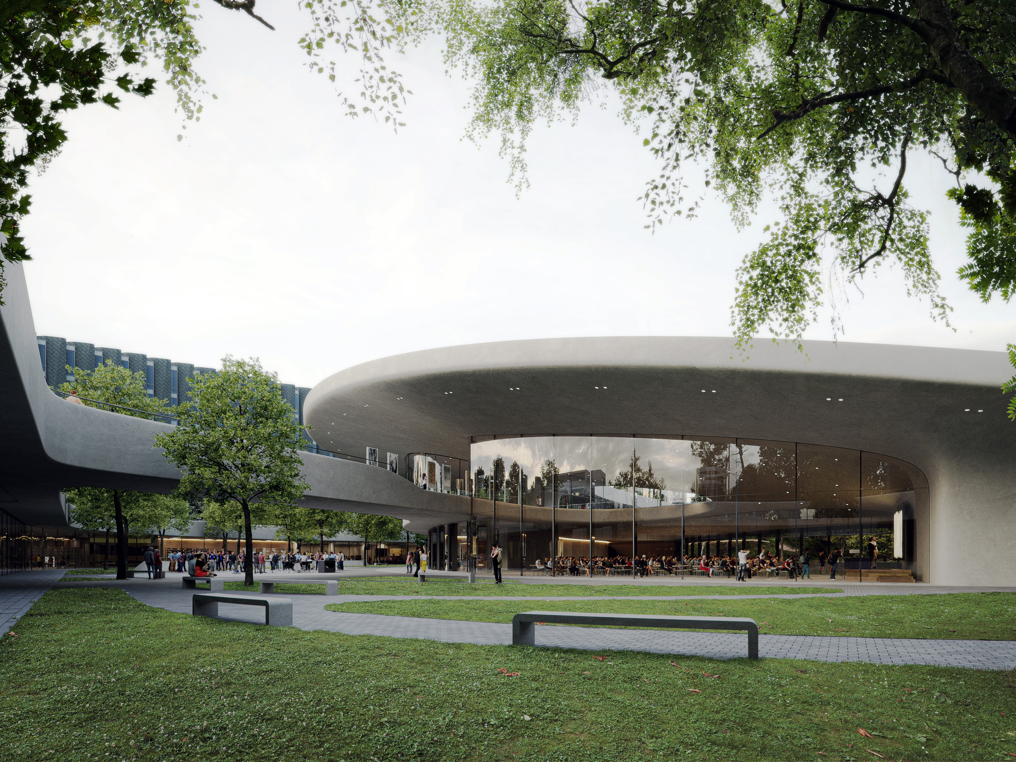 An image of the how the Natural Science Central Plaze will look once construction is finished. [KOREA UNIVERSITY]