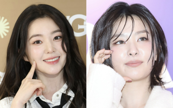 Girl group Red Velvet members Irene, left, and Seulgi [NEWS1]