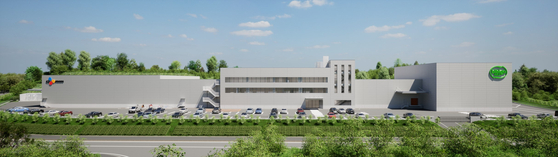 A rendered image of CJ CheilJedang's new plant in Chiba Prefecture, Japan, set to start production in September. [CJ CHEILJEDANG]