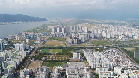 A view of Myeongji International City in Busan [BJFEZ]