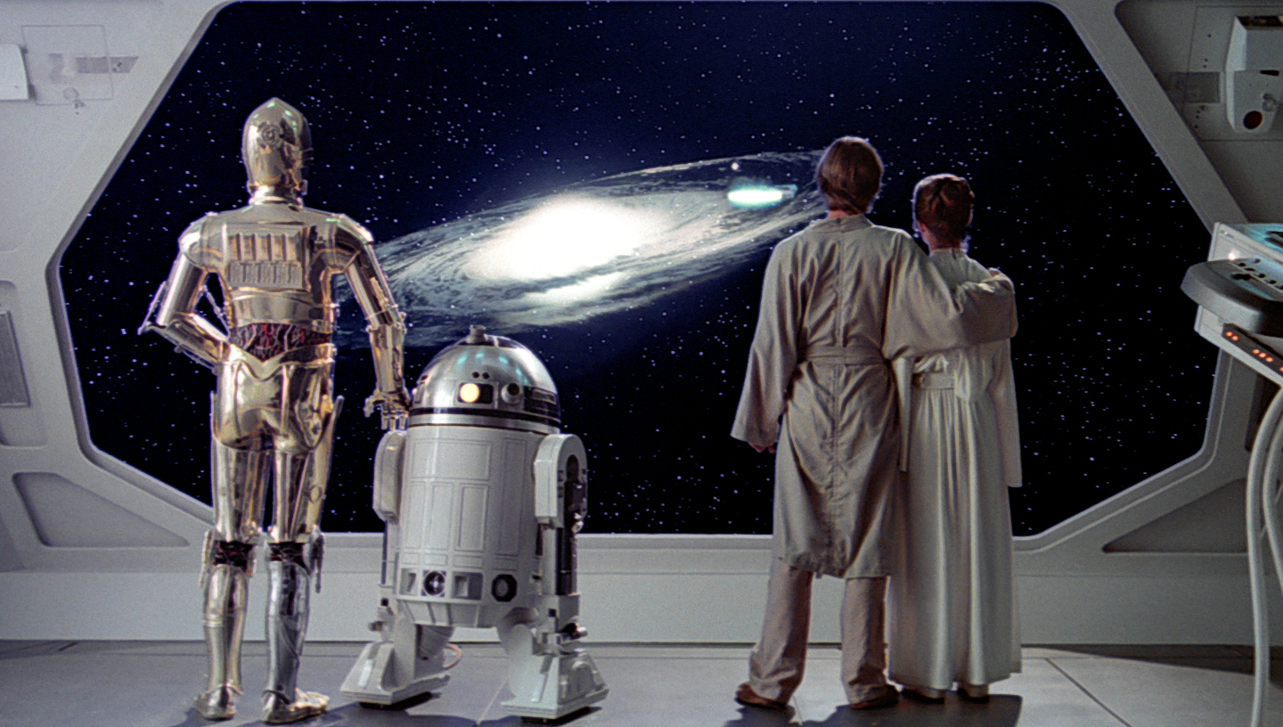 The ending scene of ″Star Wars: The Empire Strikes Back″ (1980) [WALT DISNEY COMPANY KOREA, LUCASFILM]