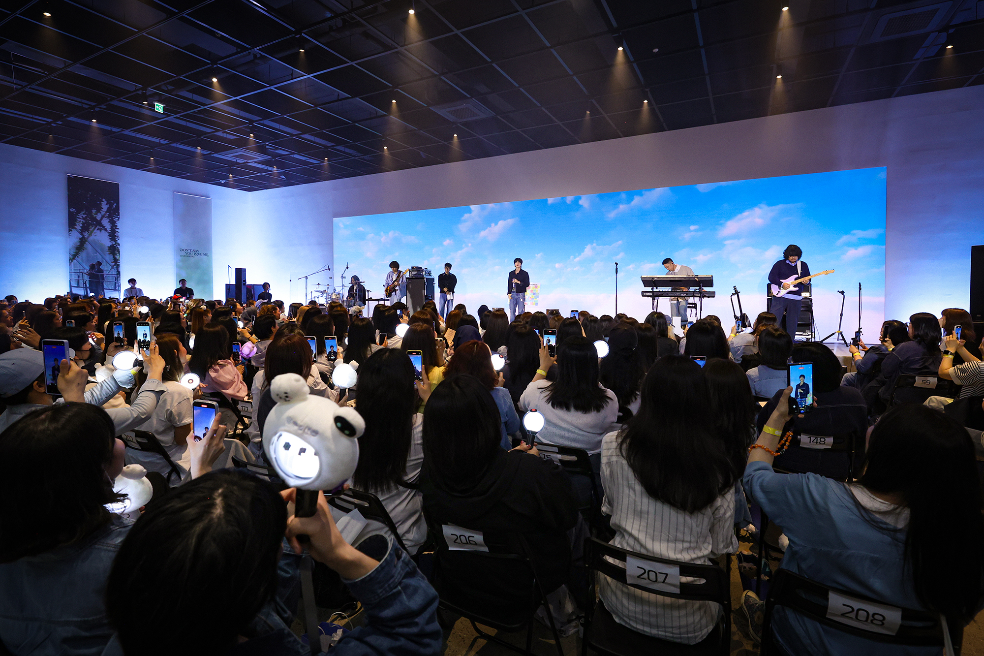 BTS's Jin performs during an offline event with his fans held at Anderson C in Seongsu-dong, eastern Seoul, to celebrate the release of his solo EP ″Echo″ on May 17. [BIGHIT MUSIC] 