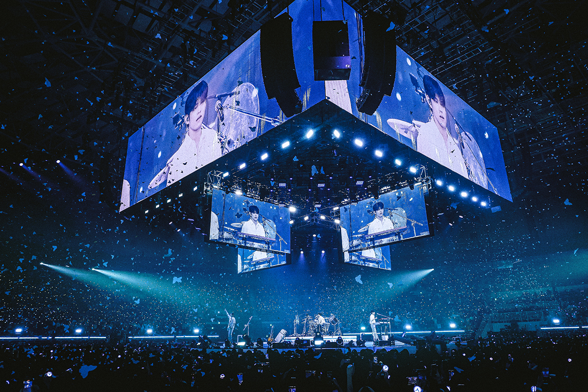 Korean rock band DAY6's ″Forever Young″ tour finale concert held on May 9 to 11 and May 16 to 18 at the KSPO Dome in southern Seoul [JYP ENTERTAINMENT]