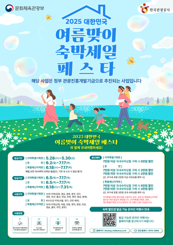 Poster for the 2025 Korea Summer Stay Sale Festa [MINISTRY OF CULTURE, SPORTS AND TOURISM]