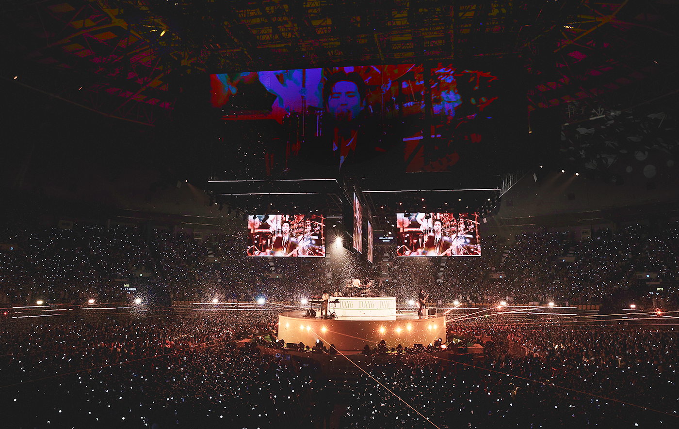 Korean rock band DAY6's ″Forever Young″ tour finale concert held on May 9 to 11 and May 16 to 18 at the KSPO Dome in southern Seoul [JYP ENTERTAINMENT]