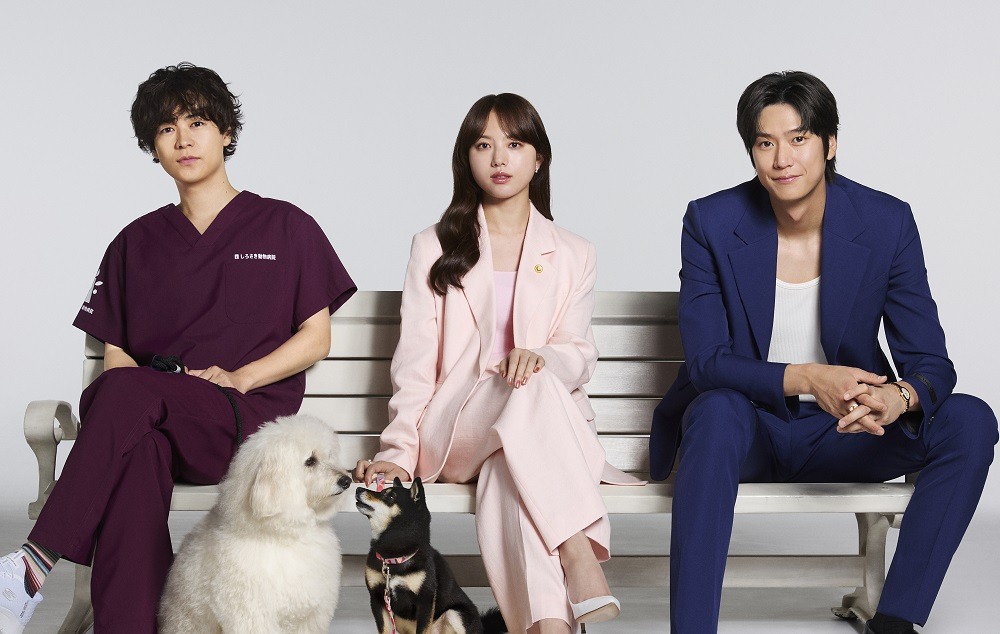 Poster for the Japanese drama series ″Hatsukoi DOGs” [STUDIO DRAGON]