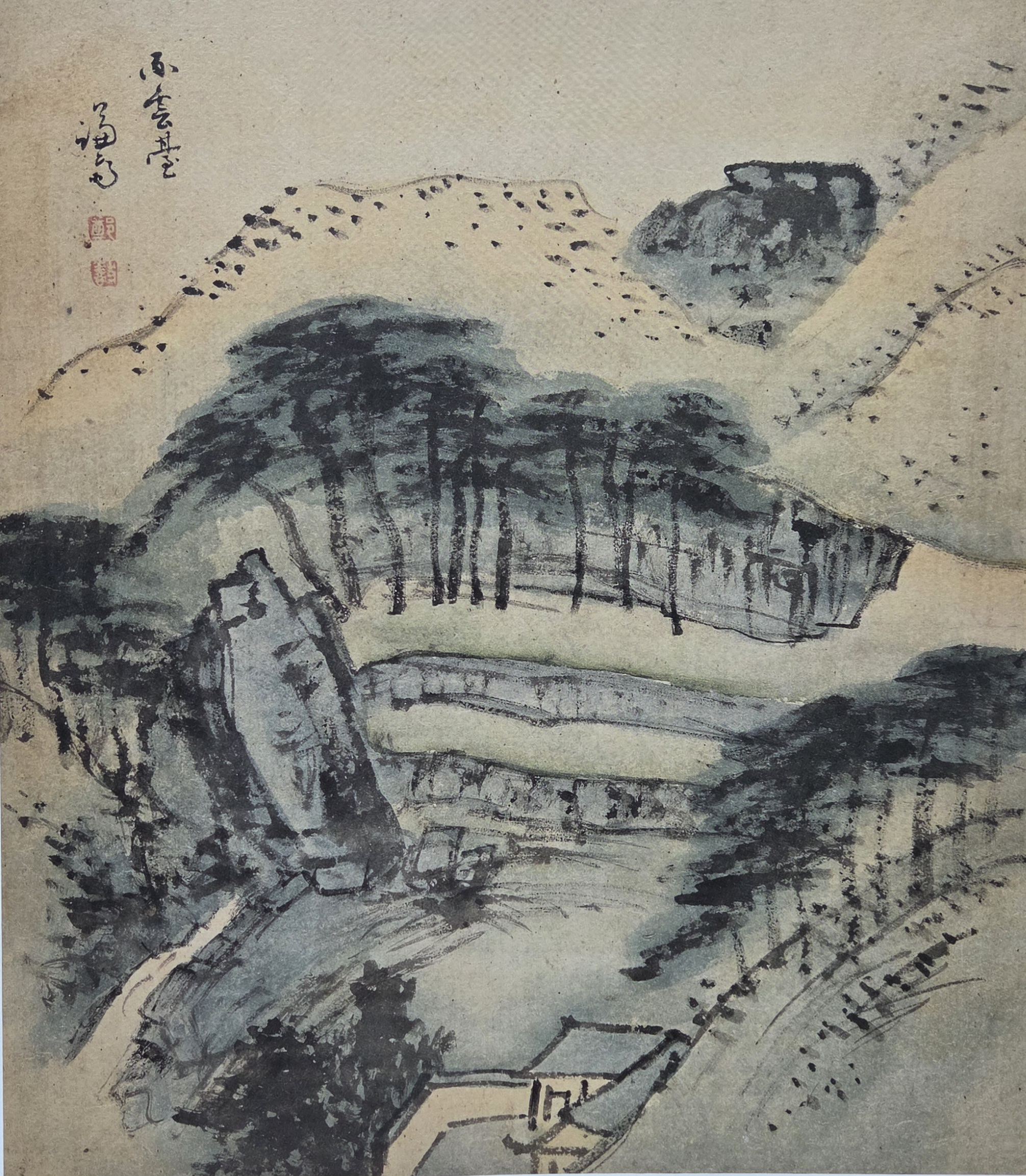 The Pirundae hill featured in Jeong Seon's ″Jangdongpalgyeongcheop″ [HOAM MUSEUM OF ART]