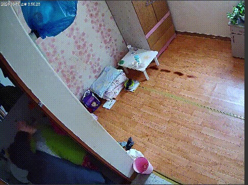 An elderly assaulted by a caretaker recorded on CCTV [SCREEN CAPTURE]
