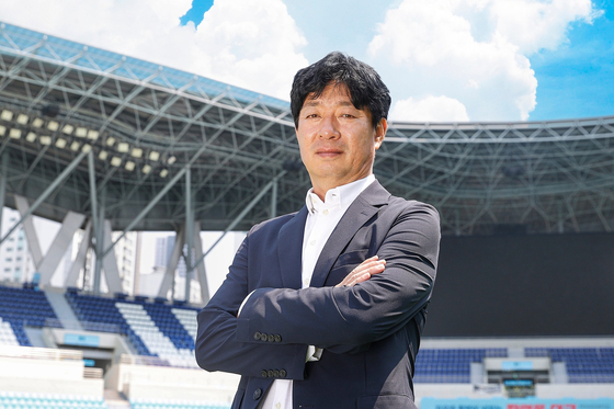 Daegu FC manager Kim Byung-soo poses in a photo shared by the club on May 27. [SCREEN CAPTURE]