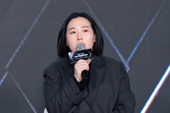 Mnet's ″World of Street Woman Fighter″ director Choi Jung-nam speaks during a press conference held in southern Seoul on May 27, ahead of the premiere of the dance competition show later in the day. [CJ ENM]