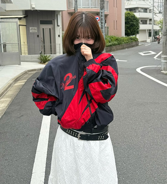 A picture of singer Karina of girl group aespa uploaded to Instagram on May 27, then deleted soon after. [SCREEN CAPTURE]