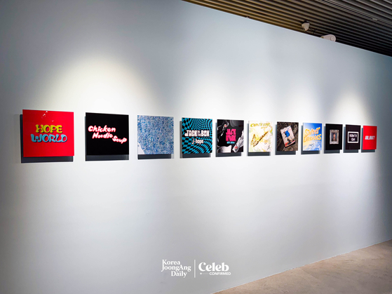 The “Musician” zone at J-Hope’s “And What?” Exhibition at AK Plaza in the Hongdae neighborhood, western Seoul [DANIELA GONZALEZ PEREZ]