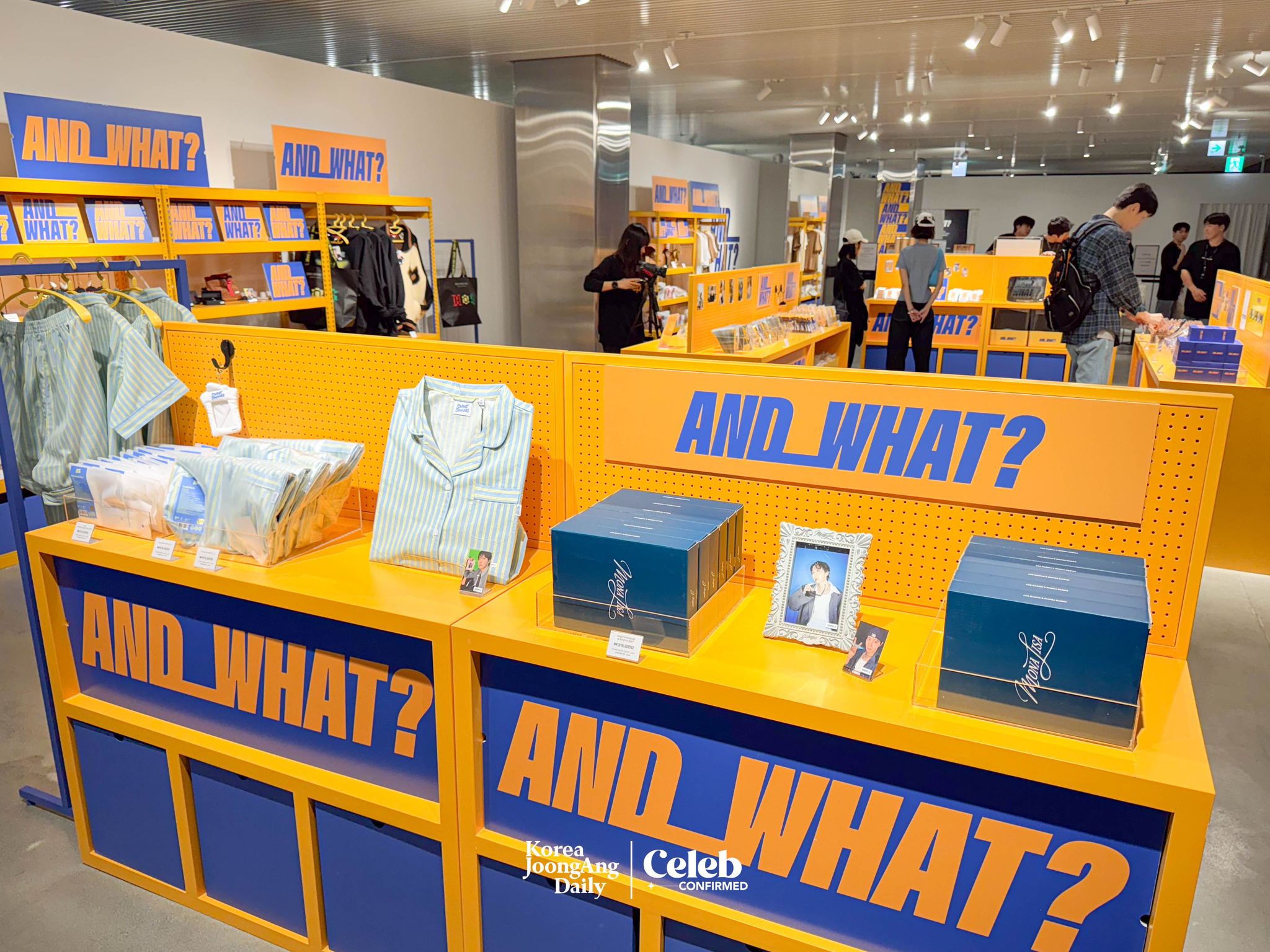 Merchandise at J-Hope’s “And What?” Exhibition at AK Plaza in Hongdae, western Seoul [DANIELA GONZALEZ PEREZ]