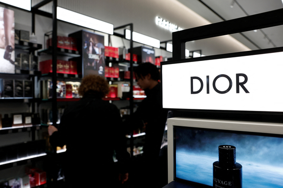 A signage of Dior is pictured in a store in Paris, France, April 3, 2025. [REUTERS/YONHAP]