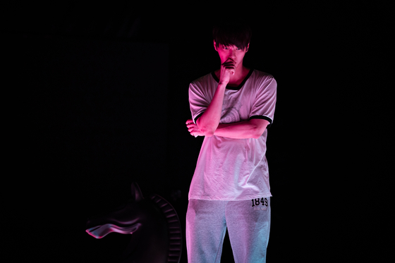 Still from Netflix latest mind-game survival show ″The Devil's Plan: Death Room,″ featuring Jeong Hyun-gyu during the hidden stage game [NETFLIX]