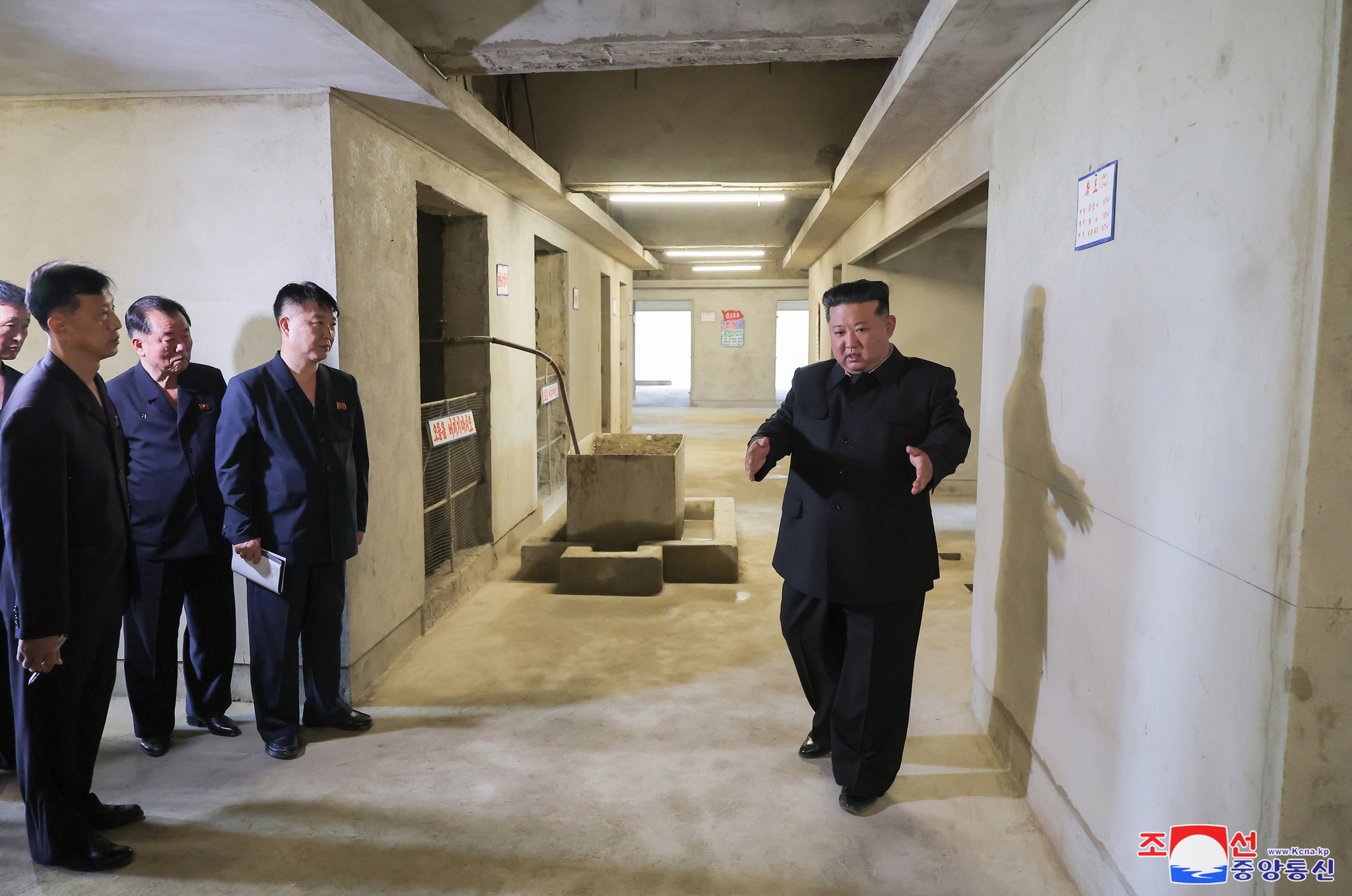North Korean leader Kim Jong-un visits the construction site for a hospital on the outskirts of Pyongyang on June 2, 2025, in this photo provided by the North's official Korean Central News Agency. [KOREAN CENTRAL NEWS AGENCY/YONHAP]