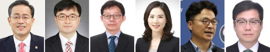 From left: Lee Hyoung-il, Lim Ki-keun, Park Yoon-joo, Kim Jina, Moon Shin-hak and Yeo Han-koo [PRESIDENTIAL OFFICE]