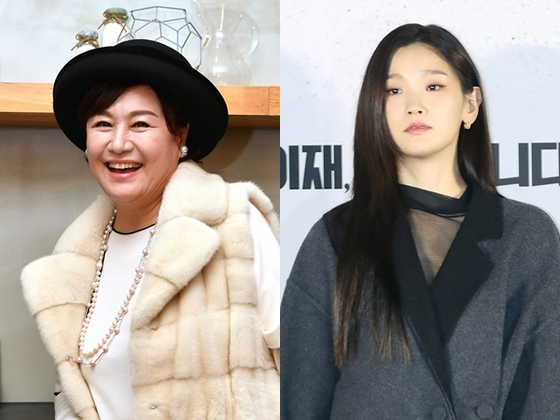 Actors Park Won-sook, left, and Park So-dam [KBS, NEWS1]