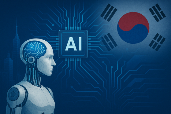 AI-generated visual representation of Korea’s AI tech race [CHATGPT]