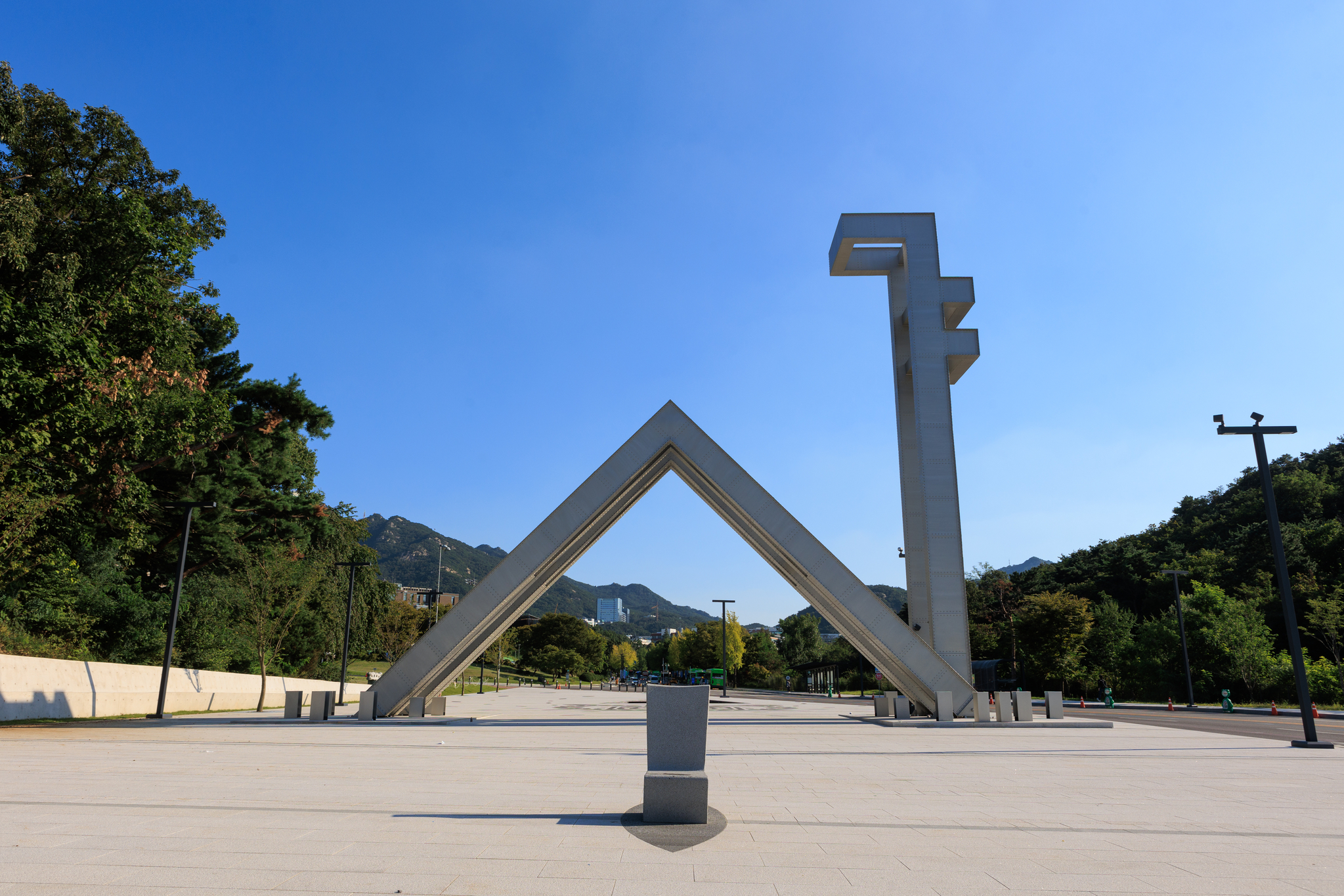 The iconic main gate of Seoul National University in Gwanak District, southern Seoul [SEOUL NATIONAL UNIVERSITY] 
