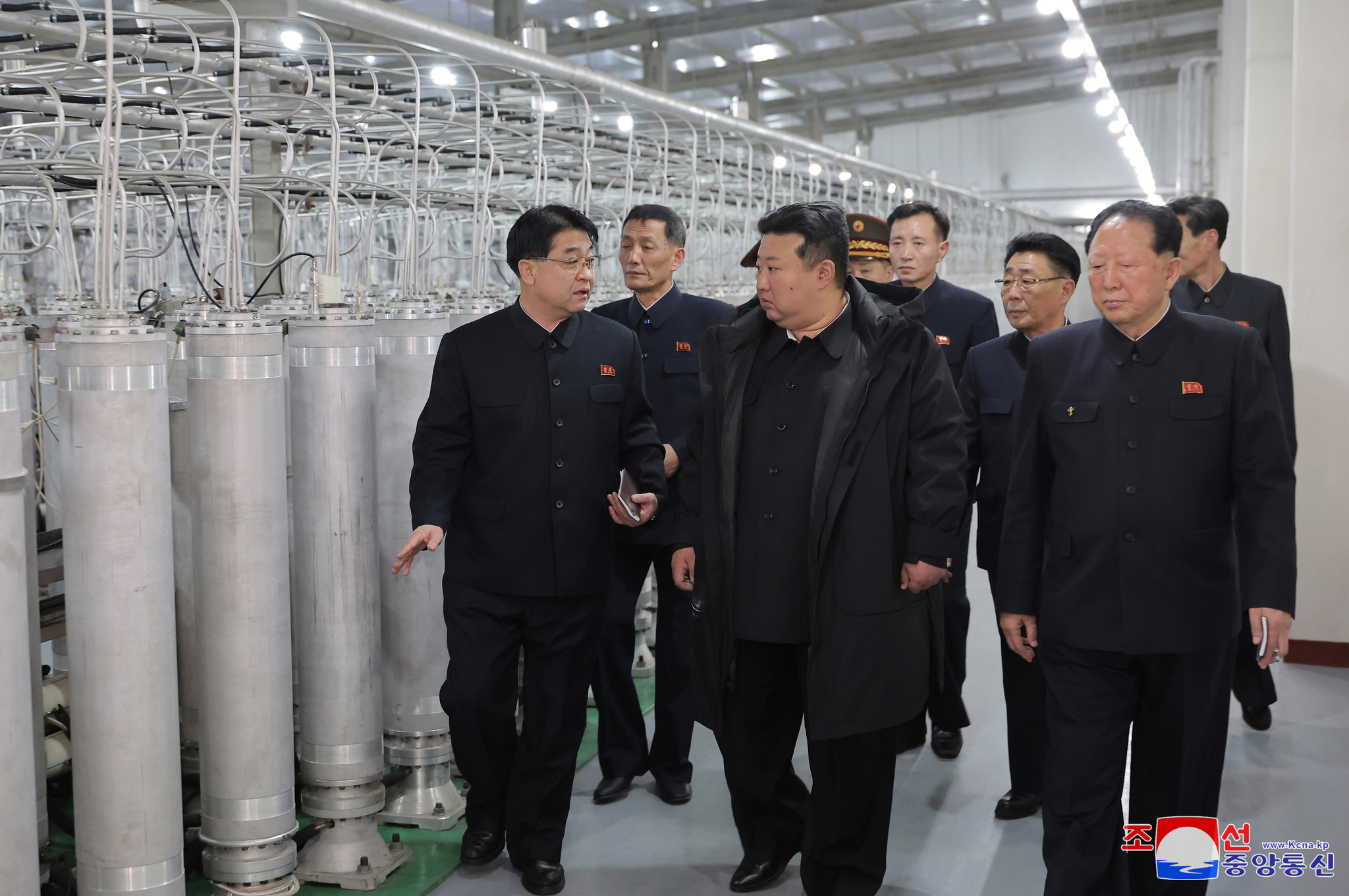 North Korean leader Kim Jong-un reported to inspect local nuclear materials facilities on Jan. 29 [KCNA/YONHAP]