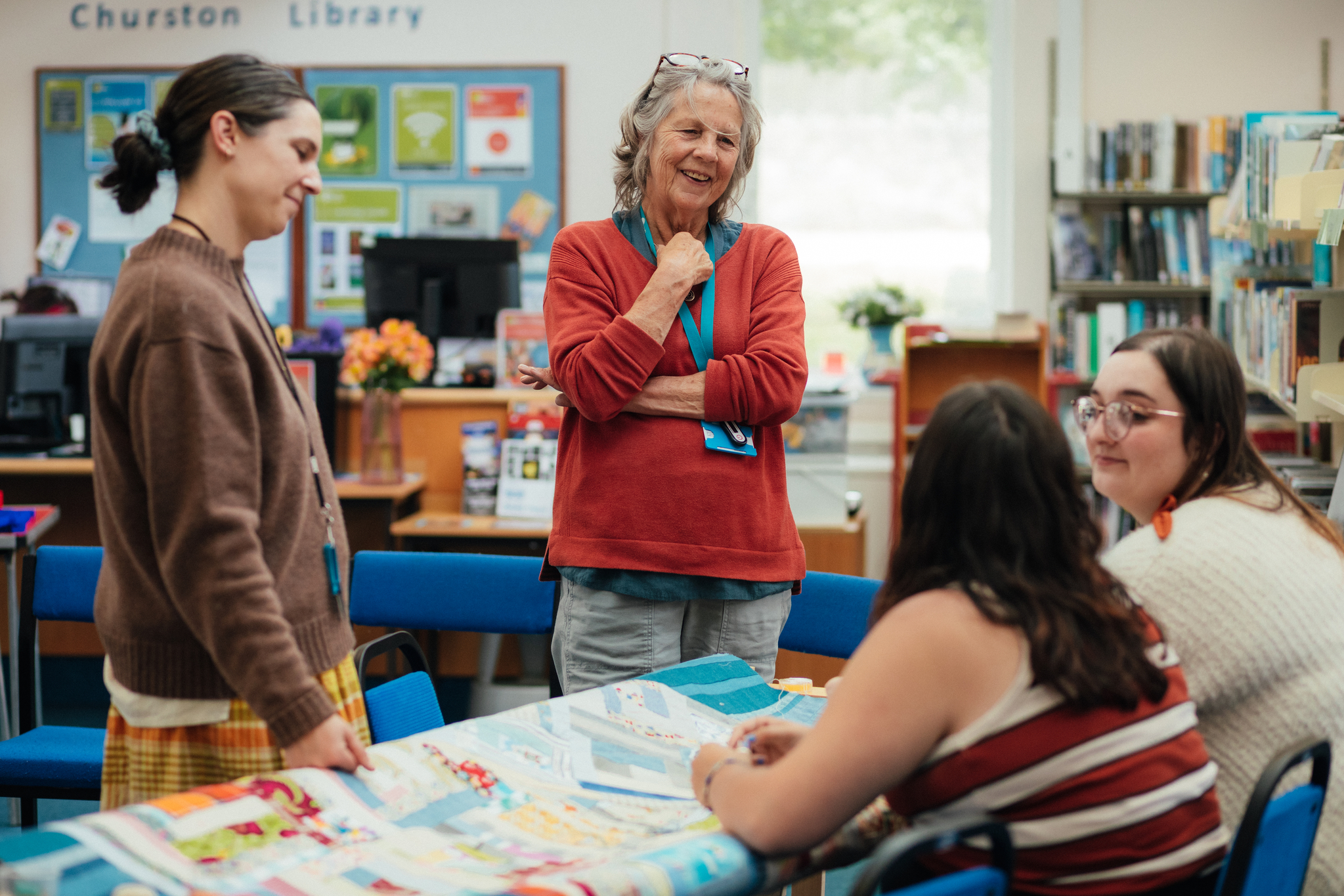Social Fabric is a textile project commissioned by Libraries Unlimited as part of Arts Council England National Portfolio Organisation funding.[ARTS COUNCIL ENGLAND/EMMA STONER] 
