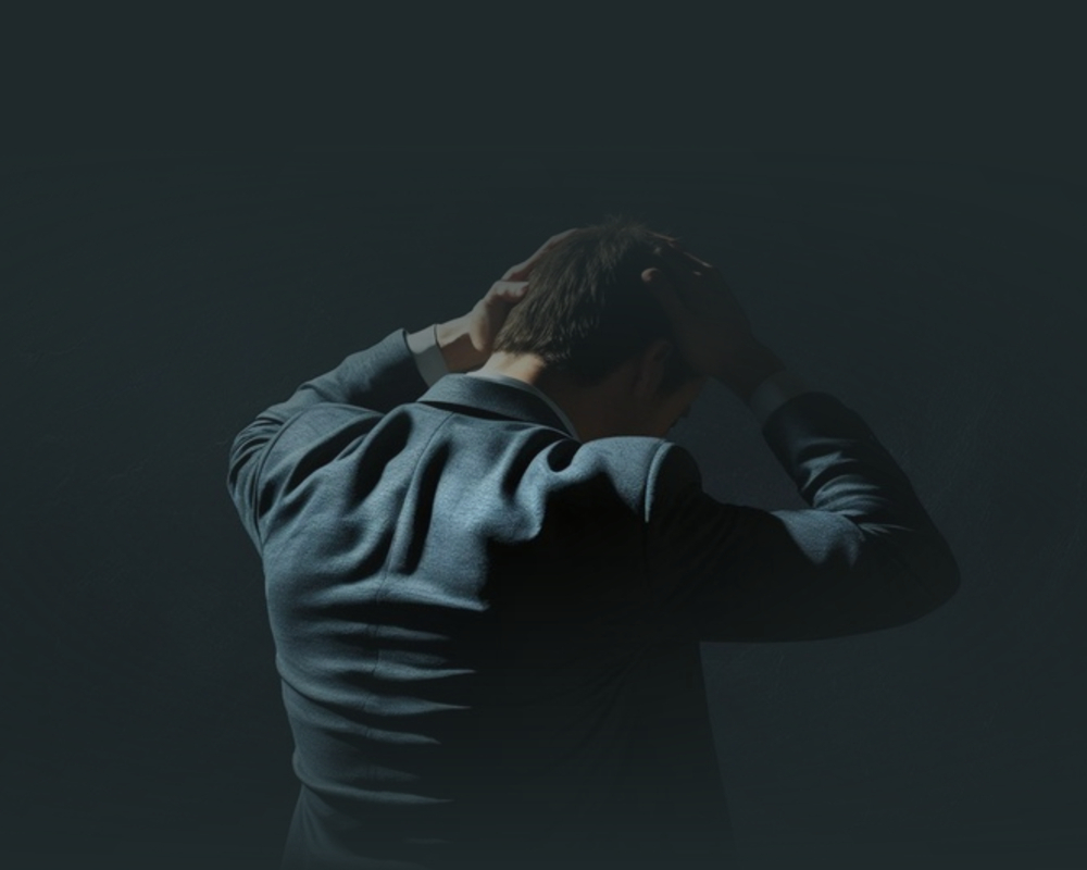 A man in dispair [JOONGANG ILBO]