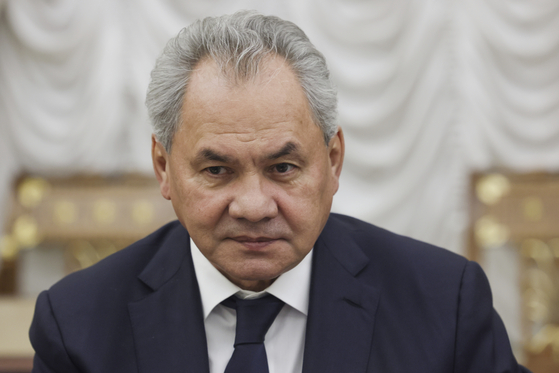 Russian Security Council Secretary Sergei Shoigu attends the Security Council meeting in Moscow, Russia, Oct. 10, 2024. [AP/YONHAP]
