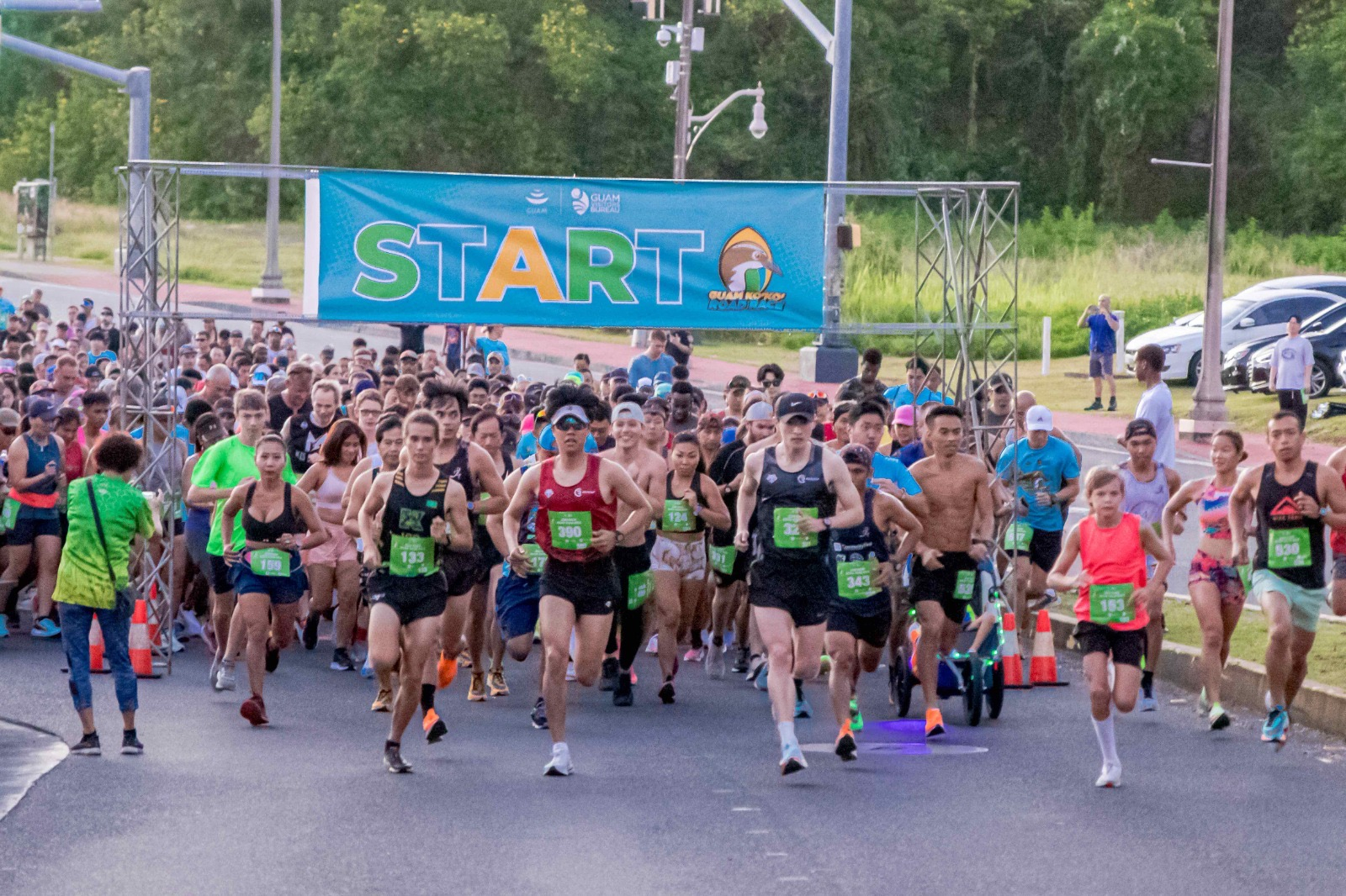 Travelers take part in the Coco Road Marathon, which is part of Yellow Balloon tour's package tour. [YELLOW BALLOON TOUR]  