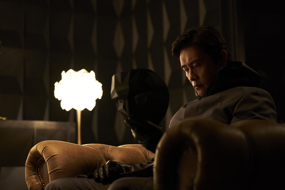 A still from the upcoming third season of Netflix original series ″Squid Game″ (2021-) set for release on June 27, featuring actor Lee Byung-hun as Front Man [NETFLIX]