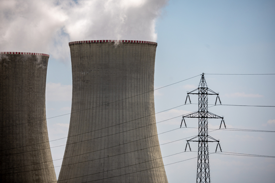 Cooling towers operate at the Dukovany nuclear power plant operated by CEZ AS, near the village of Dukovany, the Czech Republic, on May 12. [EPA/YONHAP]