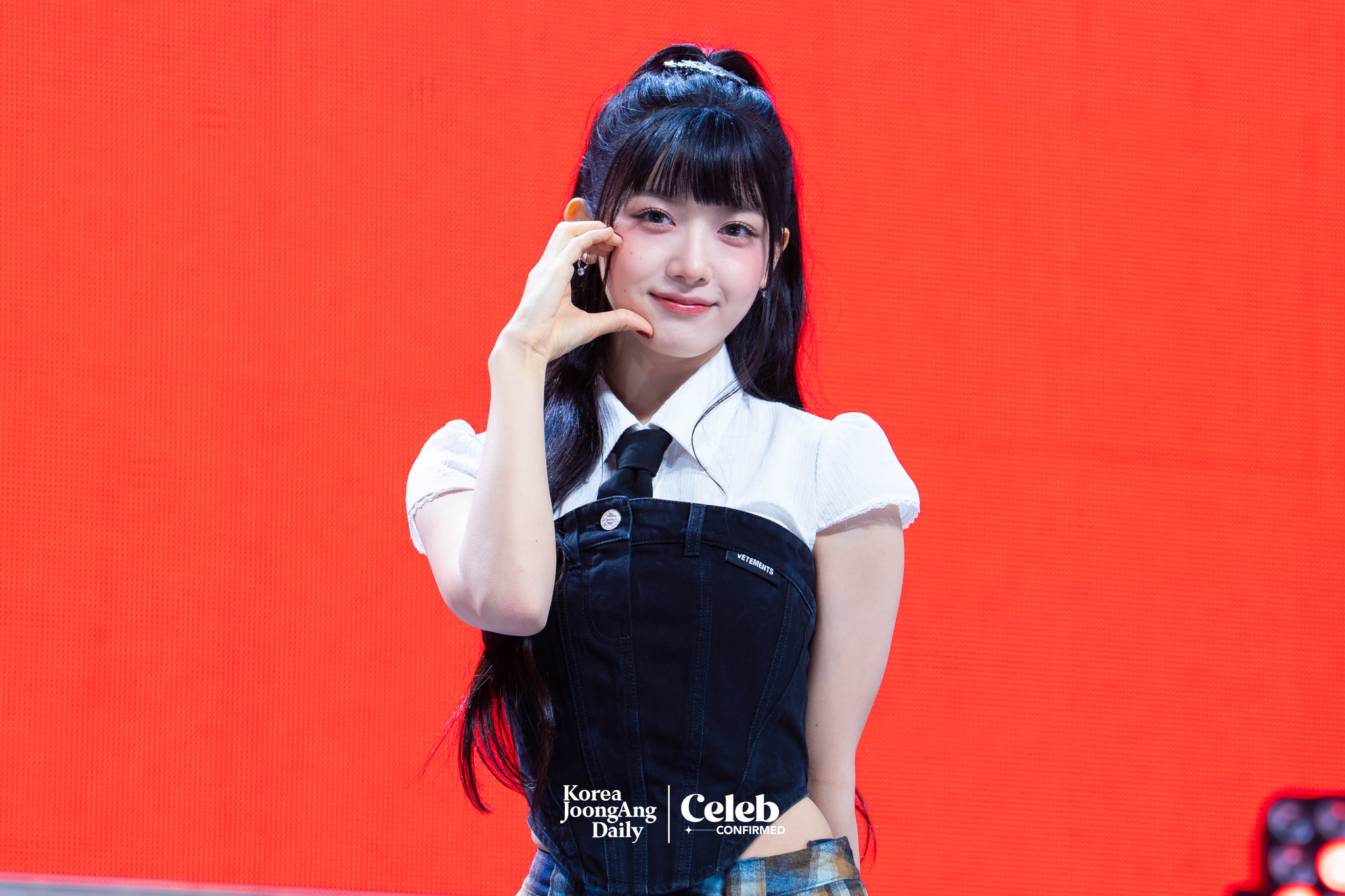 Baby DONT Cry’s Kumi poses for photos during a showcase for the release of the first single, “F Girl,” at Blue Square in central Seoul on June 23. [DANIELA GONZALEZ PEREZ]