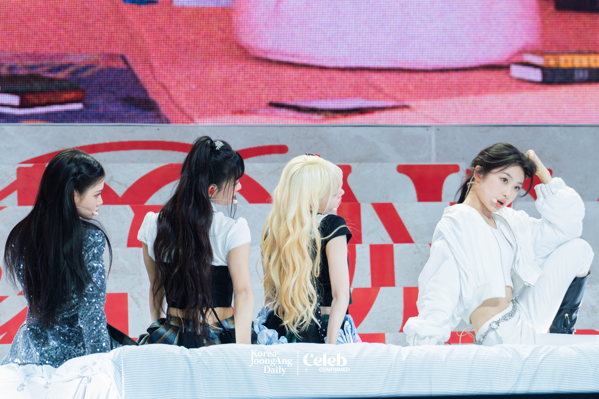 Girl group Baby DONT Cry performs “Bet You’ll Regret It” during a showcase for the release of its first single, “F Girl,” at Blue Square in central Seoul on June 23. [DANIELA GONZALEZ PEREZ]