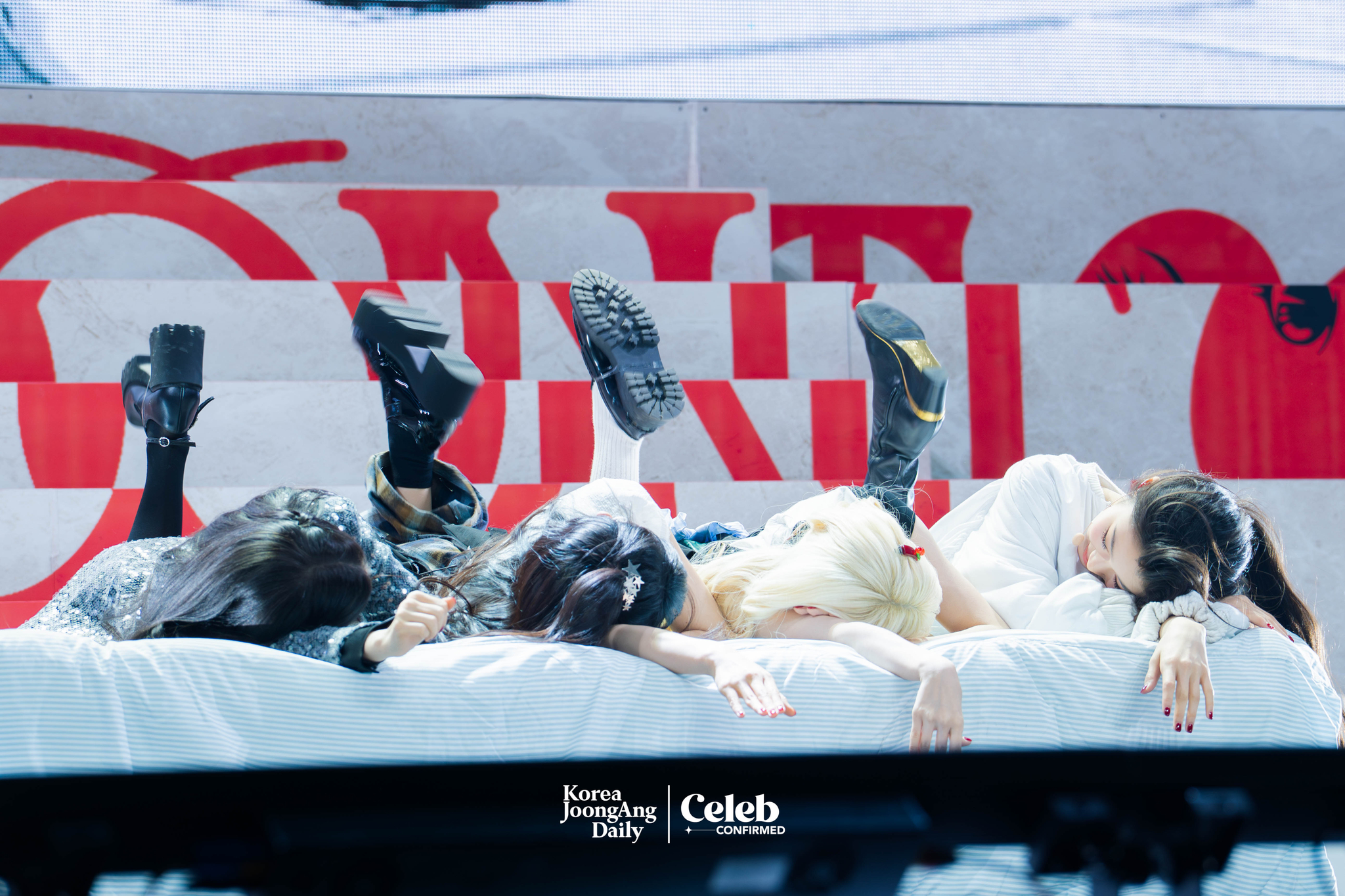 Girl group Baby DONT Cry performs “Bet You’ll Regret It” during a showcase for the release of its first single, “F Girl,” at Blue Square in central Seoul on June 23. [DANIELA GONZALEZ PEREZ]