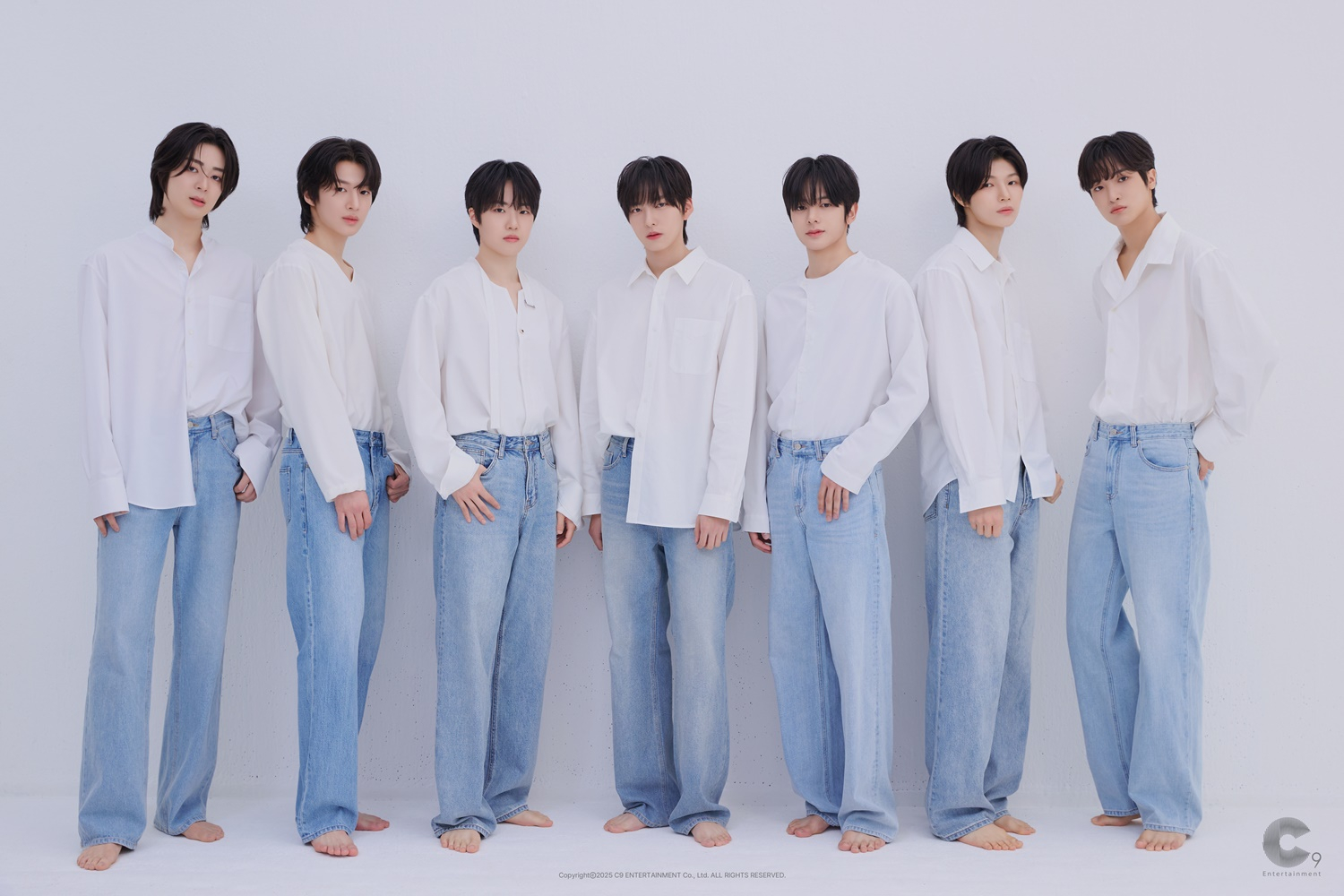 The seven members of C9 Entertainment's new boy band, tentatively named C9 Rookies [C9 ENTERTAINMENT]