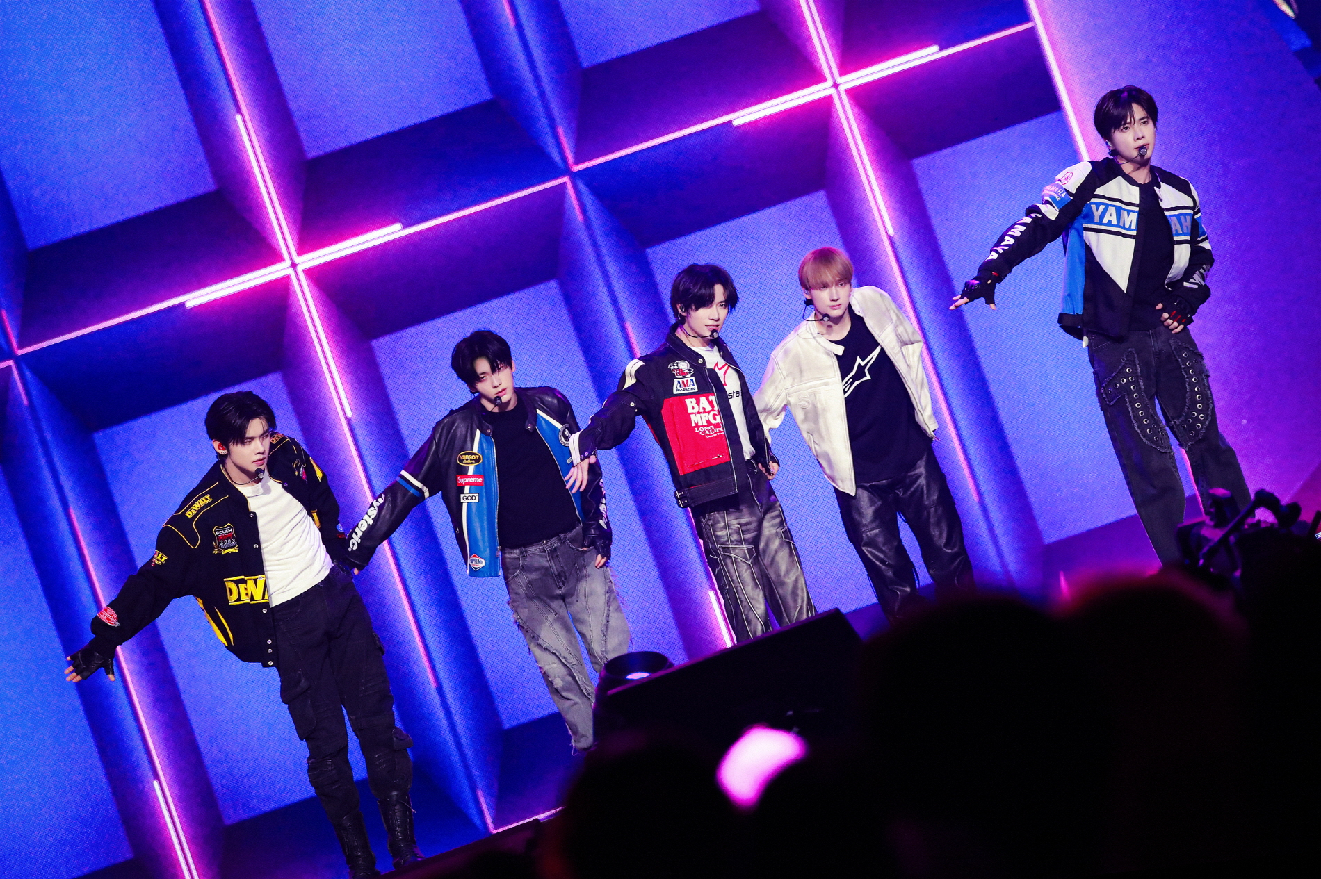 Boy band Tomorrow X Together performs during its world tour ″Act: Promise″ [BIGHIT MUSIC]