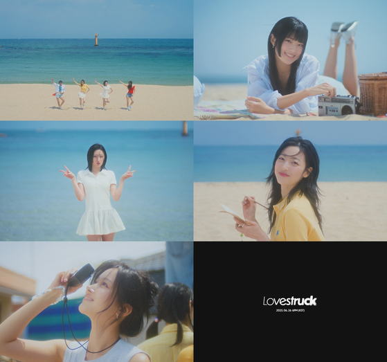 Teaser images for the music video for "Summer Was You," the lead track of girl group H1-KEY's fourth EP ″Lovestruck″ [GLG]